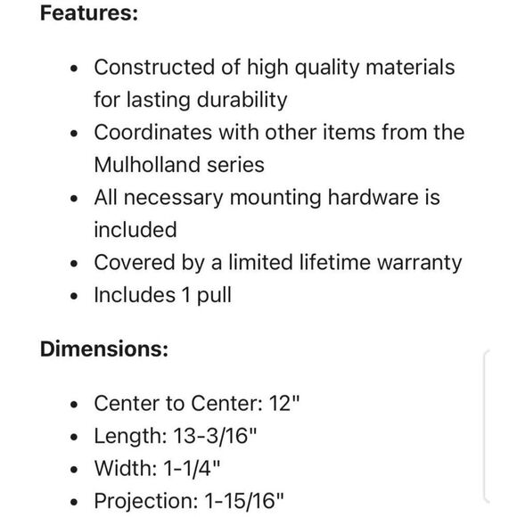 Amerock BP53532CZ Cabinet Drawer Pull Hardware Champagne Bronze Decor 12” CC NIB - Picture 6 of 8